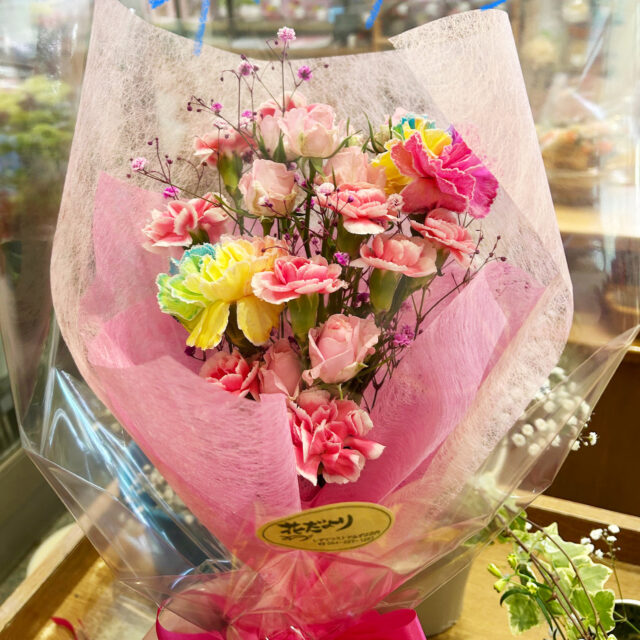 母の日レインボーブーケ