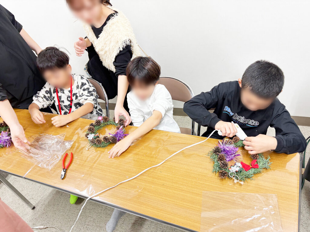 親子教室 クリスマスリース