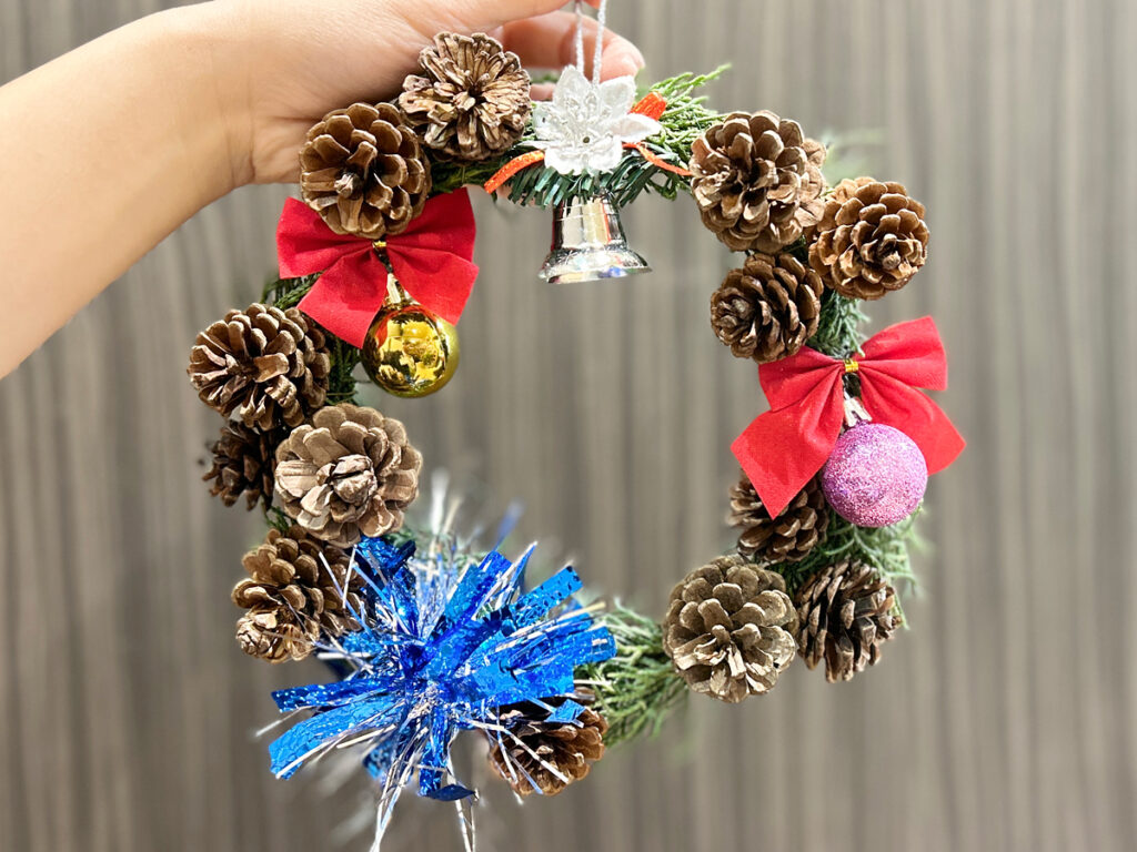 親子教室 クリスマスリース