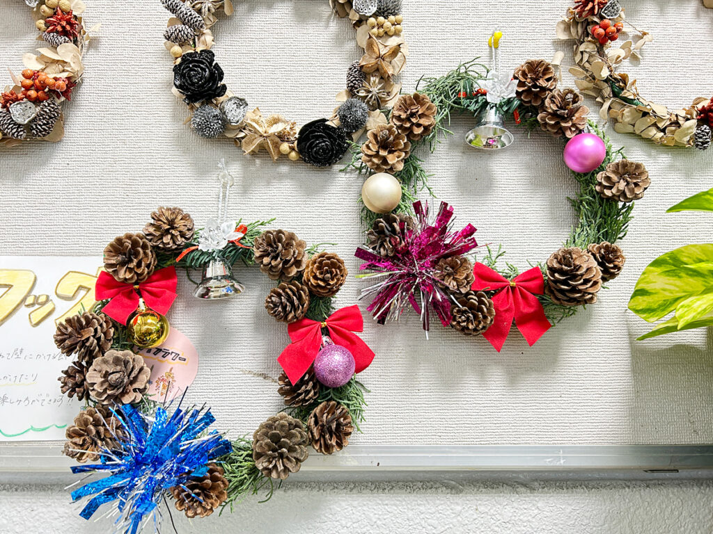 親子教室 クリスマスリース