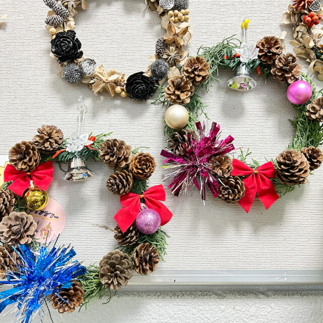 親子教室 クリスマスリース