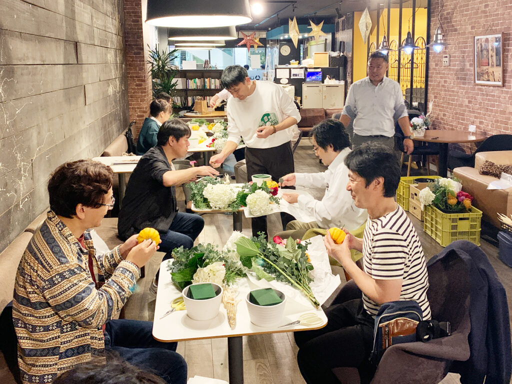 ビジネス向けフラワーアレンジメント教室