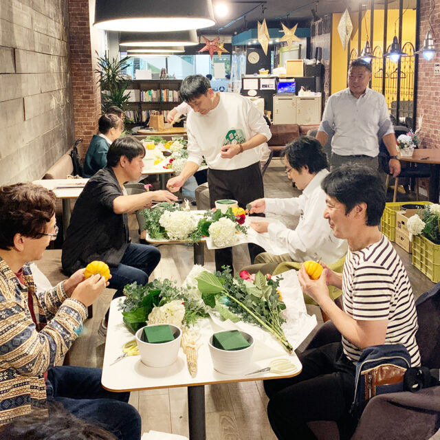 ビジネス向けフラワーアレンジメント教室