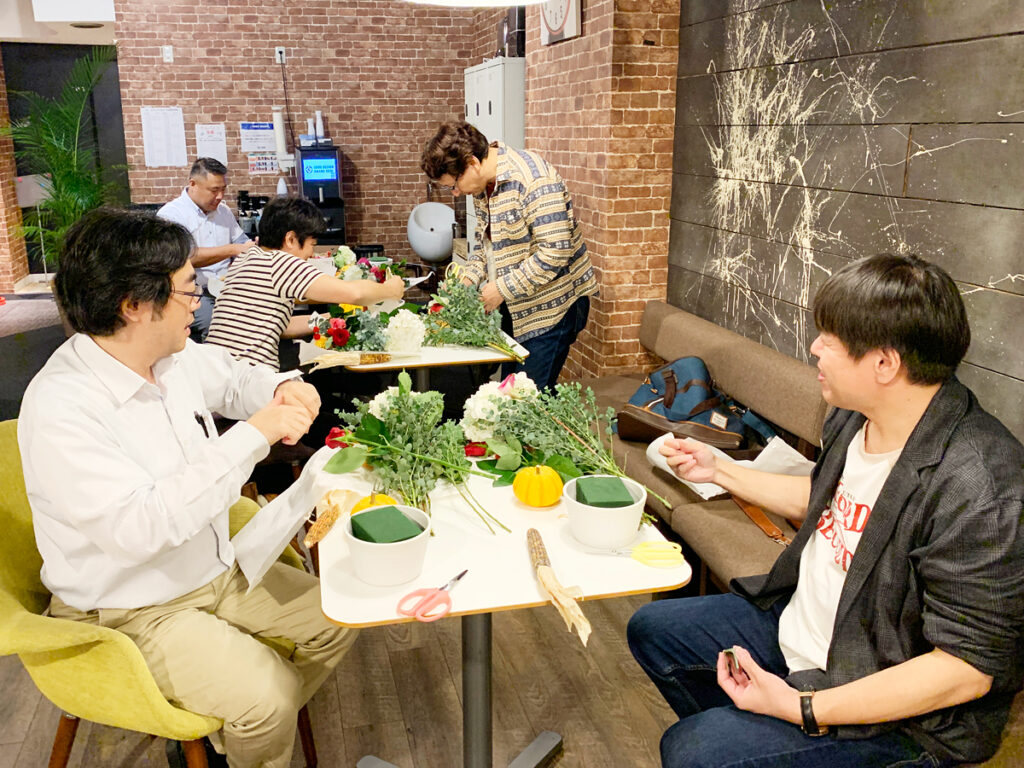 ビジネス向けフラワーアレンジメント教室