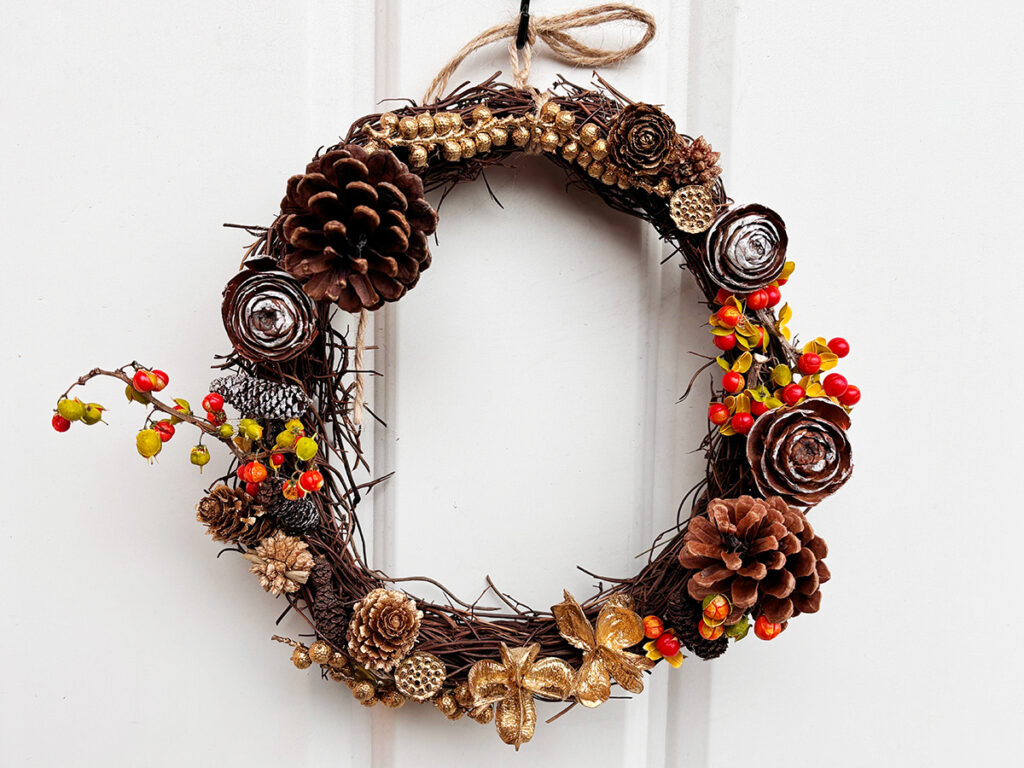 親子教室　リース作り