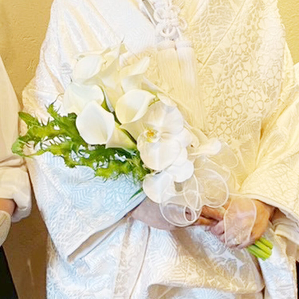 ウエディングブーケ：白無垢